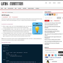 AIX RC Scripts - UnixMantra