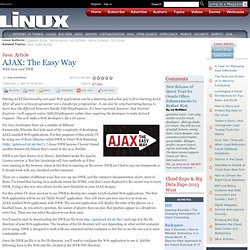 AJAX: The Easy Way @ LINUX.SYS-CON.COM