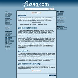 Ajax Tutorial - Tutorial