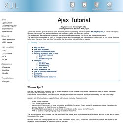 Ajax and XMLHttpRequest Tutorial