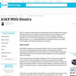 AJAX With Sinatra