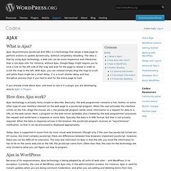 AJAX « WordPress Codex - (Private Browsing)