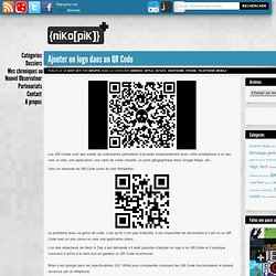 {niKo[piK]}: Ajouter un logo dans un QR Code