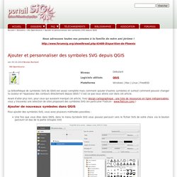 Ajouter et personnaliser des symboles SVG depuis QGIS