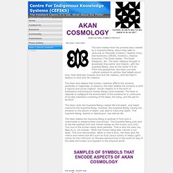 Akan Cosmology