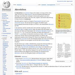 Akrostichon