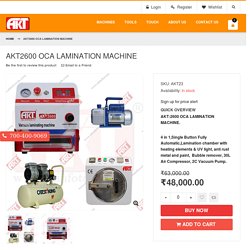 AKT 2600 OCA MACHINE