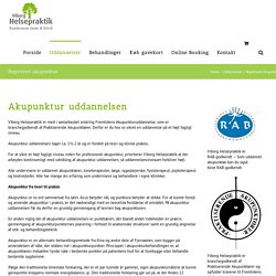 Akupunktur uddannelse i centrum af Viborg - Viborg Helsepraktik