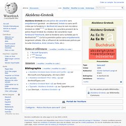 Akzidenz-Grotesk