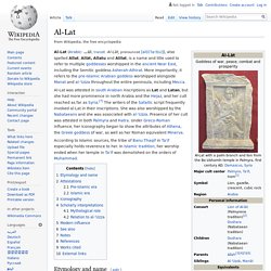Al-Lat - pre-Islamic Arabian emanation of ISIS - linked to the Demonic Luciferian 'trinity' as Astoreth