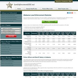 Sheriff and State Trooper Salary in Alabama