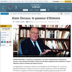 Alain Decaux, le passeur d'Histoire