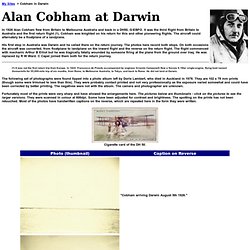 Alan Cobham in Darwin