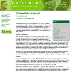 AlanTuring.net What is AI?