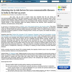 Alarming rise in risk factors for non-communicable diseases in India in the last 25 years by Medtalks Social