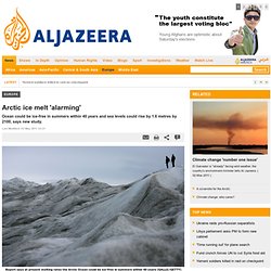 Arctic ice melt 'alarming' - Europe