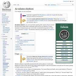 As-Salamu Alaykum - Wiki