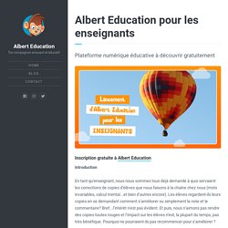 Education pour les enseignants - Albert Education