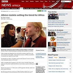 Albino models setting the trend for Africa