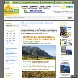 Fin de semana de Alborinco, agricultura lógica y social en Tenerife «