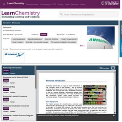 Alchemy: Ammonia- Learn Chemistry