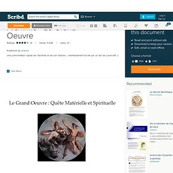 Alchimie - Le Grand Oeuvre