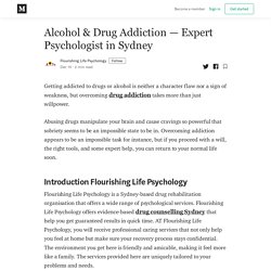 Alcohol & Drug Addiction — Expert Psychologist in Sydney