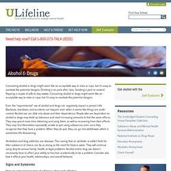 Alcohol & Drugs - ULifeline