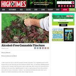 Alcohol-Free Cannabis Tincture