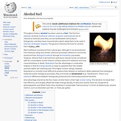 Alcohol fuel - Wikipedia, the free encyclopedia - (Build 2010040