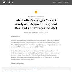 Segment, Regional Demand and Forecast to 2023