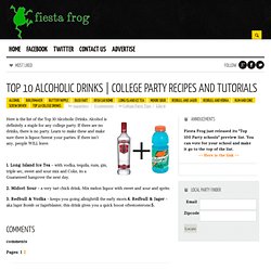 College Party Recipes and Tutorials
