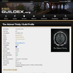 The Aldmeri Trinity / Guild Profile - Guildex - The Elder Scrolls Online Guilds Index