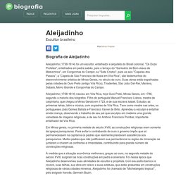 Biografia de Aleijadinho - eBiografia