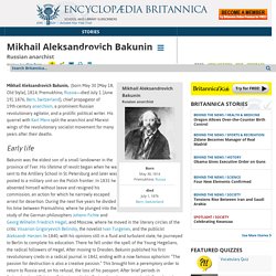 Mikhail Aleksandrovich Bakunin