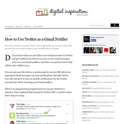How to Get SMS Text Alerts for Gmail through Twitter
