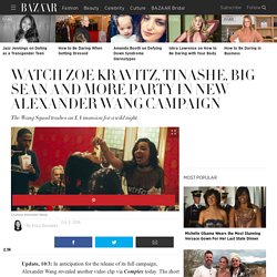 Kylie Jenner, Anna Ewers, Tyga, Zoe Kravitz Star in Alexander Wang Fall 2016 Ads - Alexander Wang Teases Fall 2016 Campaign on Instagram