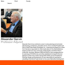 Alexander Garvin - Yale Architecture