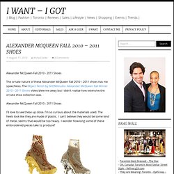 Alexander McQueen Fall 2010 – 2011 Shoes