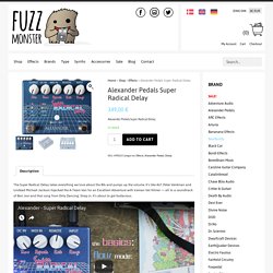 Alexander Pedals Super Radical Delay - Fuzz Monster