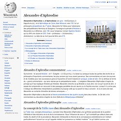 Alexandre d'Aphrodise 150-215