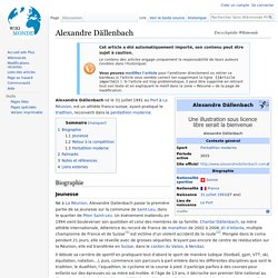 Alexandre Dällenbach — Wikimonde Plus