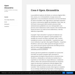 Open Alexandria – Il sapere condiviso è una utopia possibile