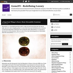 4 Important Things to Know About Alexandrite Gemstone - GemsNY - Redefining Luxury