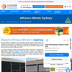 Outdoor Alfresco Blinds for Cafe