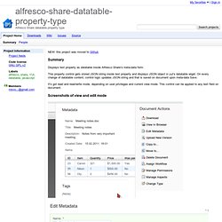 alfresco-share-datatable-property-type - Alfresco Share datatable property type