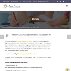 Alfresco QCAD Integration for CAD Files Preview