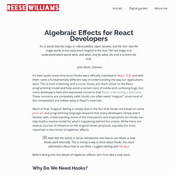 Algebraic Effects for React Developers - Reese Williams