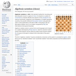 Algebraic notation (chess)