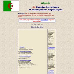 Algérie: données historiques